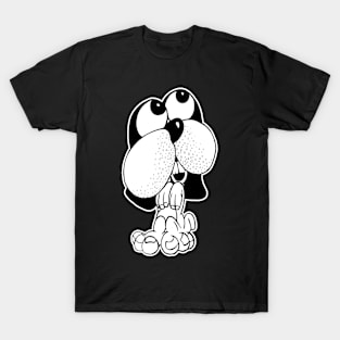 cute puppy looks T-Shirt